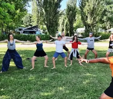 Bharata Natyam class